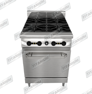4 OPEN TOP RANGE W/ OVEN